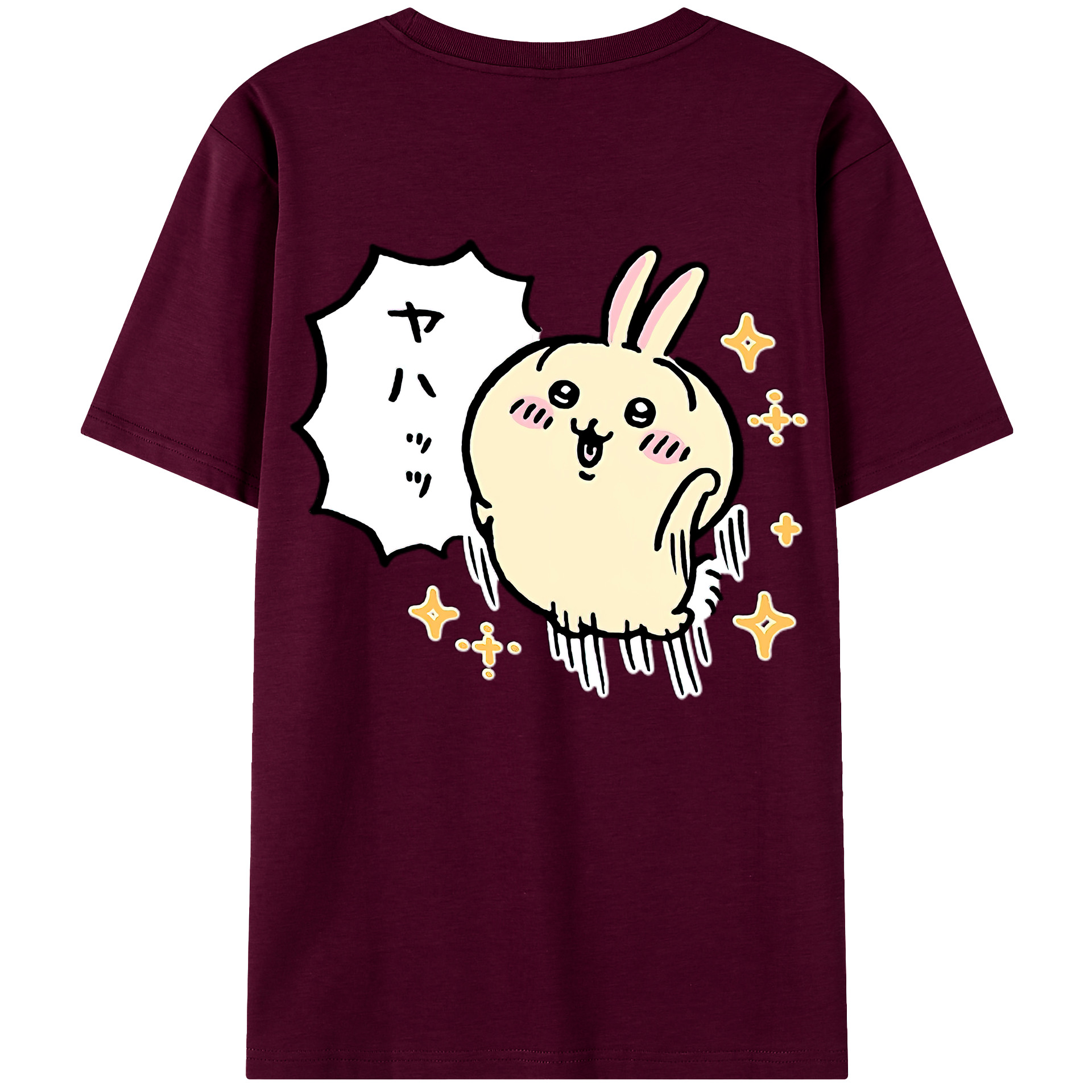 （画像用） ちいかわ うさぎ Chii-kawa usagi レディース半袖Tシャツ(バックプリント)
